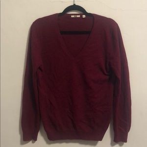 Red Cashmere Sweater from UniQlo size Large